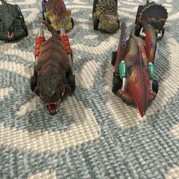 Dinosaur Vehicles Mini Toys Car Dinosaur Model Action Figures Pull Back And Go - Picture 4 of 11